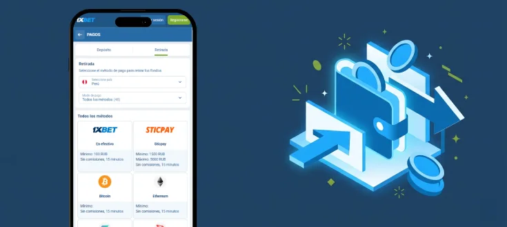 Cómo retirar dinero en 1xBet Perú